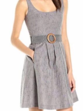 NWT Nine West Fit & Flare Sleeveless Mini Dress Size 14